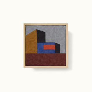 tableau textile patchwork moderniste