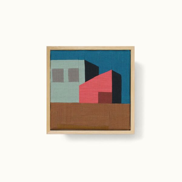 tableau textile patchwork moderniste