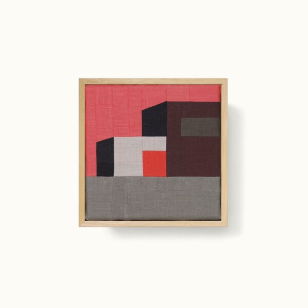 tableau textile patchwork moderne