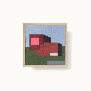 tableau textile maison minimaliste