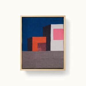 tableau textile patchwork moderne