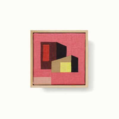 patchwork architecture cubique en lin