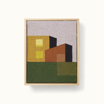 patchwork architecture moderne jaune