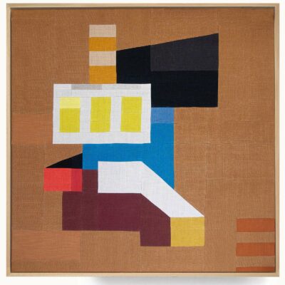 tableaux patchwork représentant une architecture